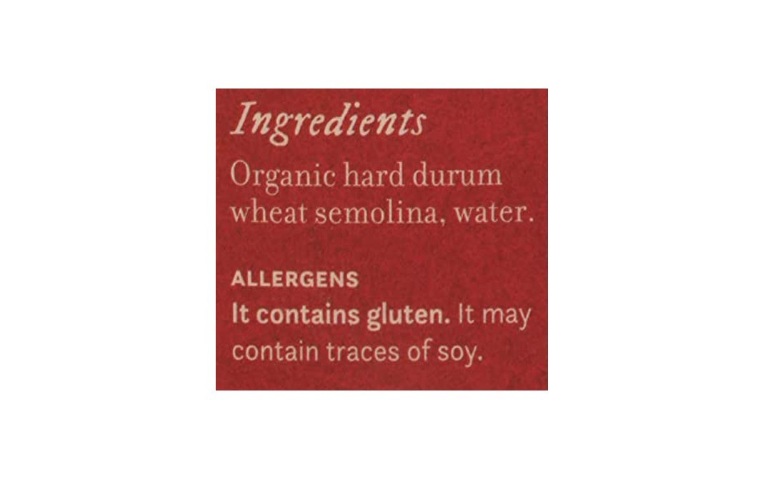 Anmara Artisanal Pasta Organic Torchietti Hard Durum Wheat Pasta   Box  500 grams